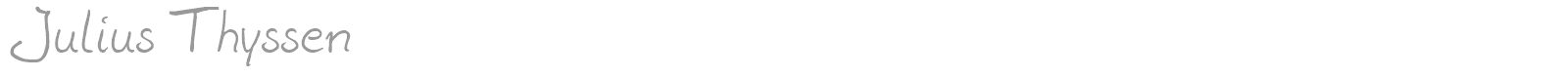 Julius Thyssen font preview